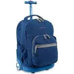 J World Sunrise 18" Rolling Backpack - Indigo