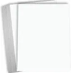 Hamilco White Cardstock Thick Paper 8 1/2 x 11" Blank Heavy Weight 100 lb Cover Card Stock