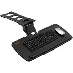 VEVOR Keyboard Tray Under Desk Pull out Keyboard/Mouse Tray Ergonomic w/ C-Clamp