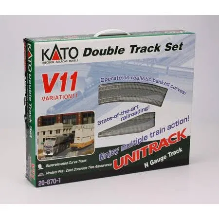 Kato N 20-870 V11 Unitrack Concrete Slab Double Track Set