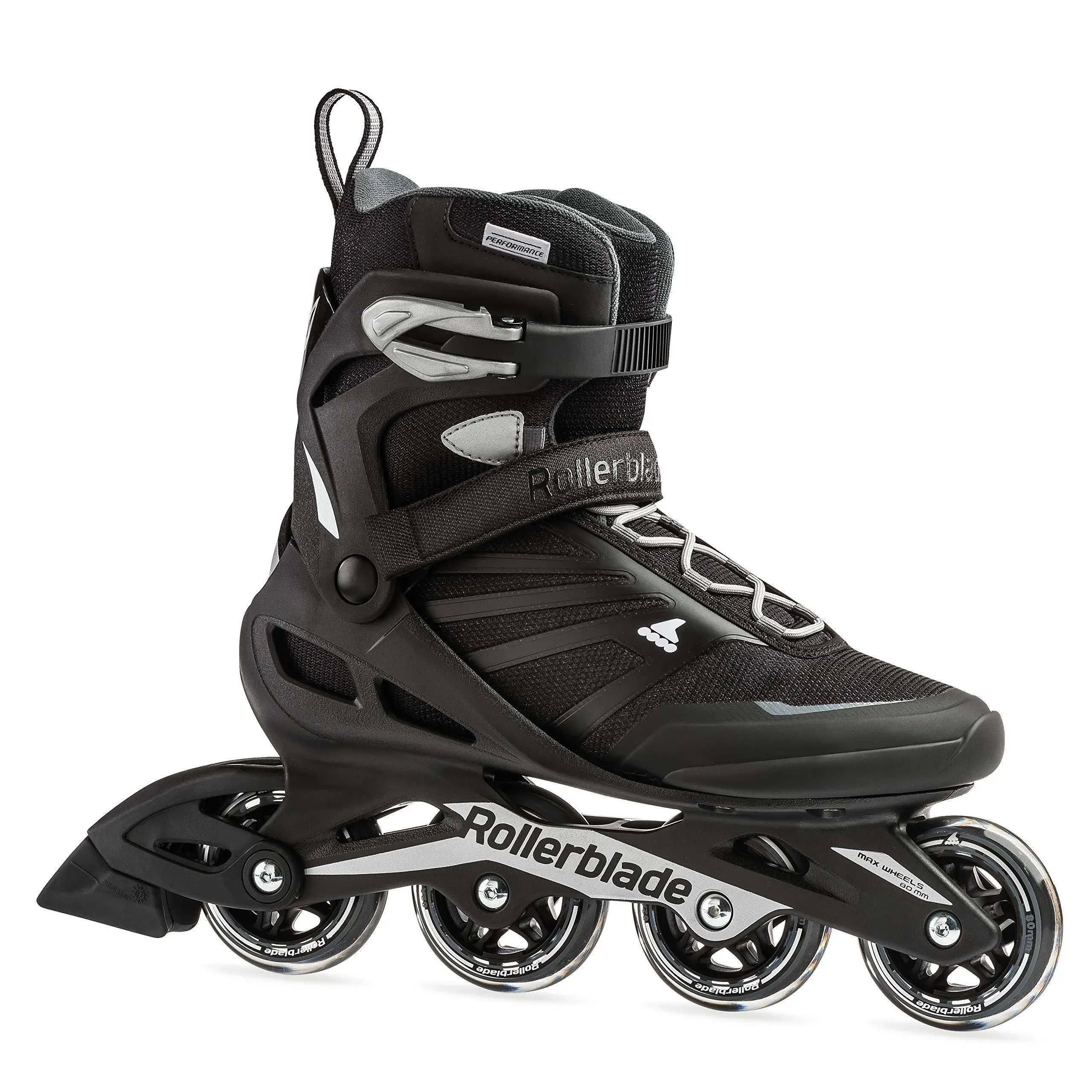 Rollerblade Zetrablade Men's Inline Skates - Black/Silver - 11