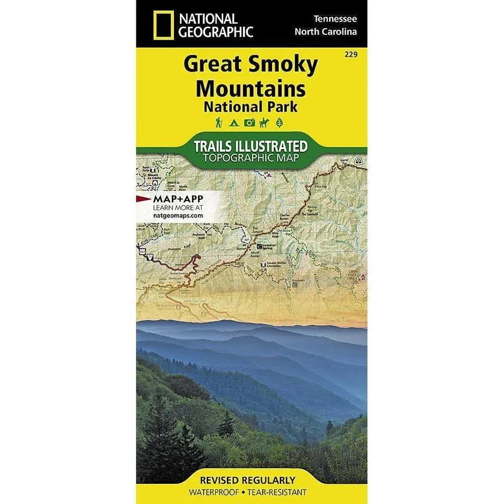 National Geographic Great Smoky Mountains National Park Sheet Map