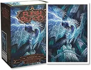 AZVOLAI Flesh &amp; Blood Matte 100 Dragon Shield Sleeves Standard Size FAST SHIP