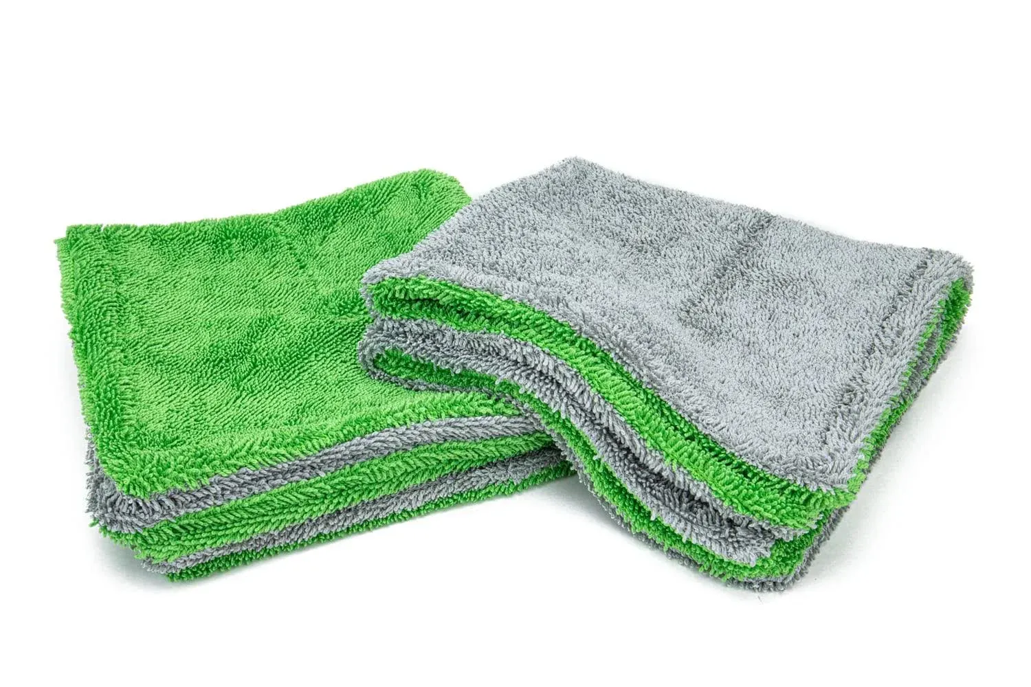 Dreadnought Jr. - Microfiber Double Twist Pile Detailing Towel (16 in. x 16 in., 1100gsm) - 2 pack