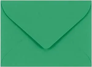 LUX #17 Mini Envelopes (2 11/16 x 3 11/16) 50/Pack, Holiday Green (LUXLEVC-17-50) | Staples