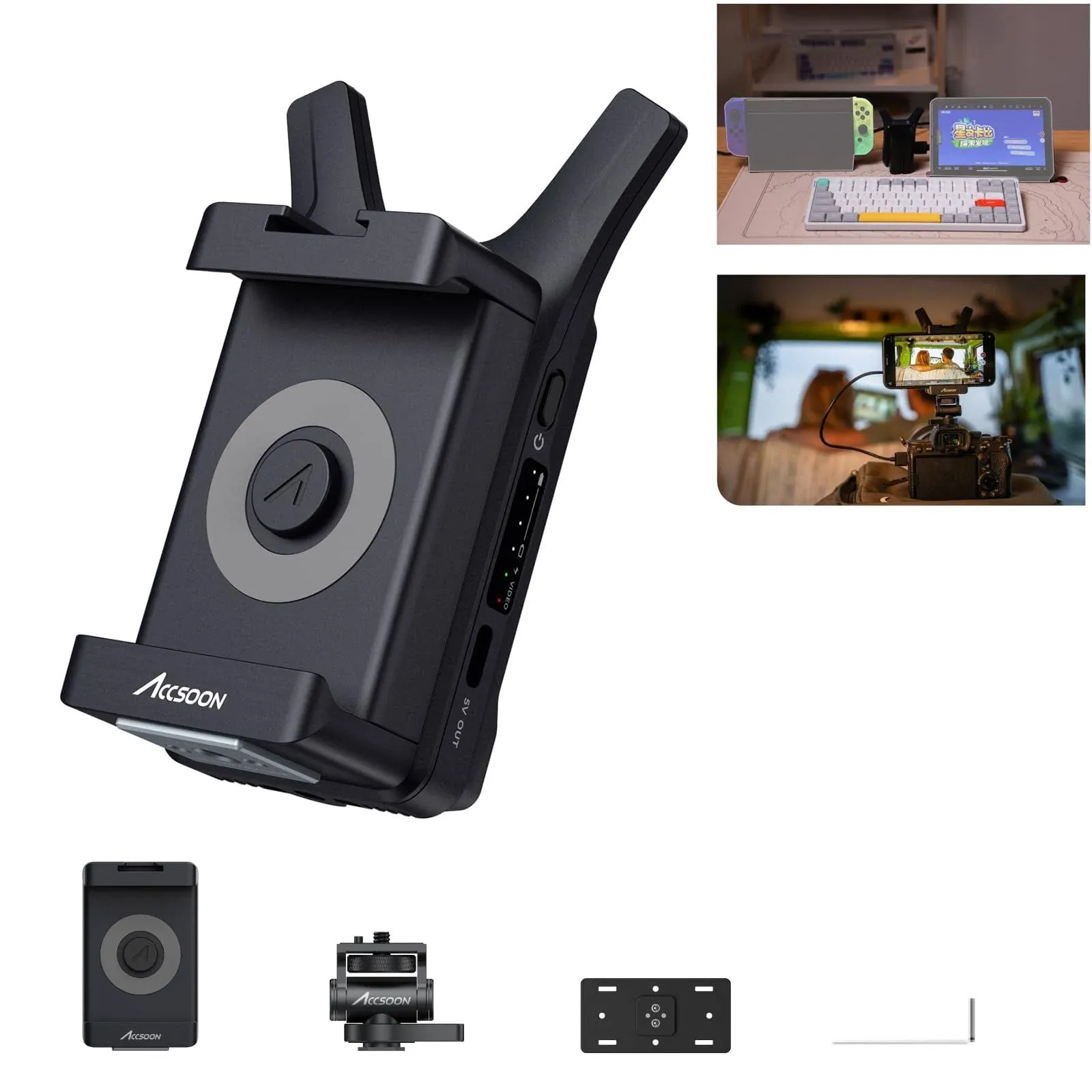 ACCSOON CineView Nano Wireless Video Transmitter 1080p 60fps ≤0.06s Latenc