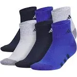 Boys adidas Youth Cushioned 6-Pack Quarter Socks