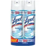 Lysol Disinfectant Spray, Crisp Linen Scent, Value Pack, 2 Pack - 2 pack, 19 oz