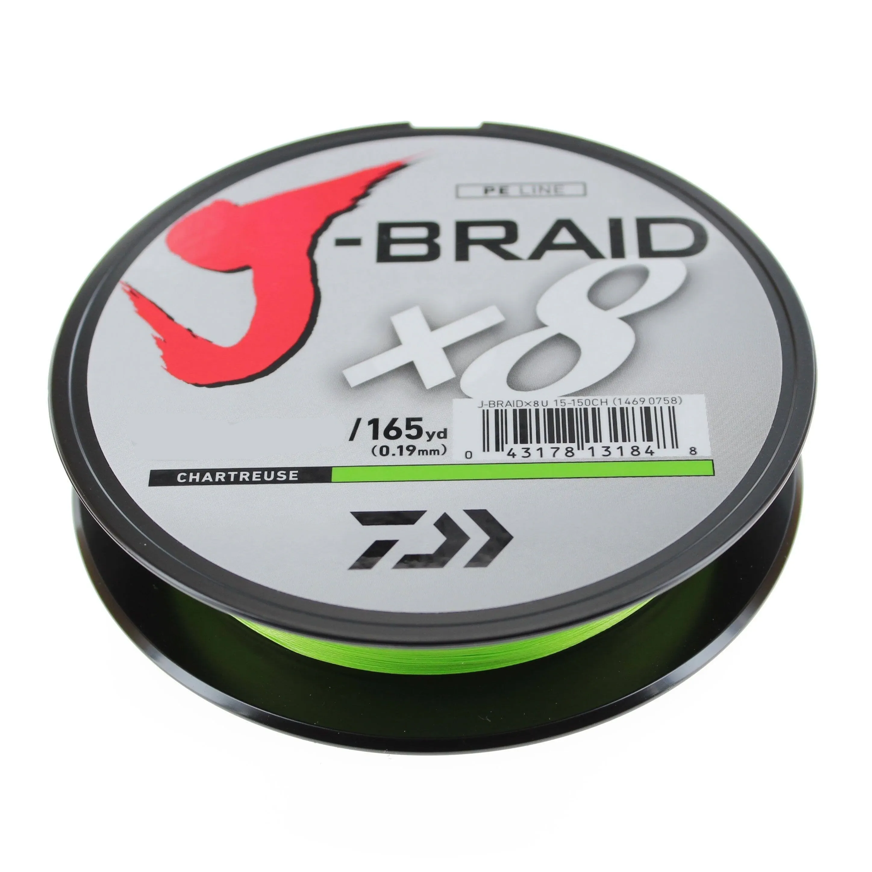 Daiwa JB8U8-300CH J-Braid Chartreuse Fishing Line 330 Yards, 8lb