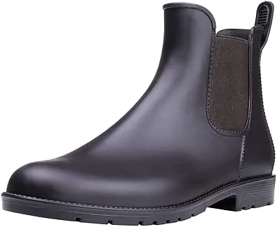 Asgard Women's Ankle Rain Boots Waterproof Chelsea Boots