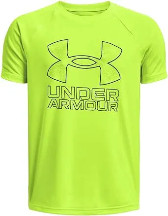 Under Armour Boys' Tech Hybrid Printed Fill Short-Sleeve T-Shirt