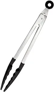 J.A. Henckels International 12" Stainless Steel Silicone Tongs