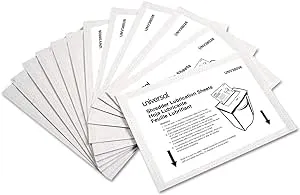 Paper Shredder Lubricant Sheets, Shredder Sharpening &amp; Lubricating Sheets, Mess-