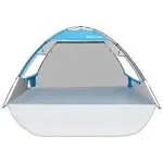  Beach Tent for 3 Person with 2 Doors, Easy Setup Sun Shade Shelter, Blue