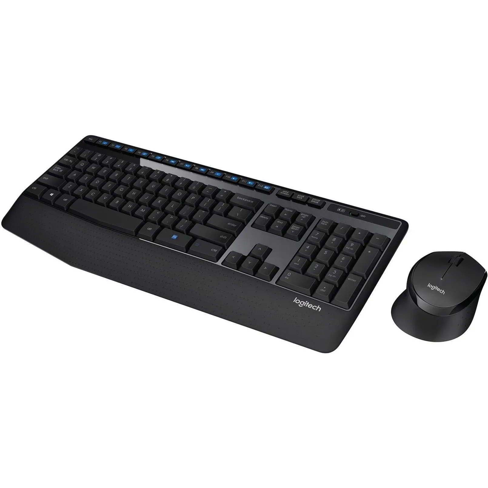 Logitech MK345 Wireless Combo Full-Sized Keyboard with Palm Rest and Comfortable Right-Handed Mouse, 2.4 GHz Wireless USB Receiver, Compatible with PC, Laptop...(920-006481)