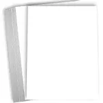 Hamilco White Cardstock Thick Paper - 8 x 10 Blank Heavy Weight 100 lb Cover Card Stock - 50 Pack