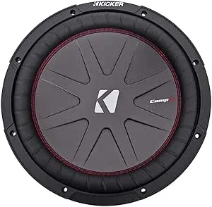 Kicker CompR12 12-Inch (30cm) Subwoofer, DVC, 4-Ohm, 500W