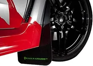 Black UR Mud Flaps w/Red Logo for 2016-2019 Honda Civic Si