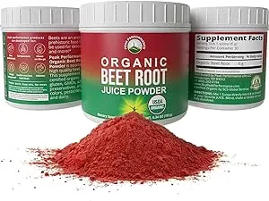 Organic Beet Root Powder - Highest Quality Super Food Beets Juice Powder. 100% P