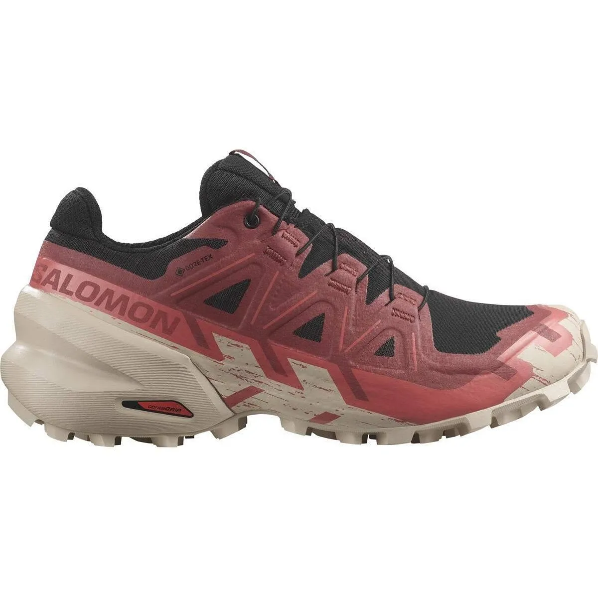 Women's Trail Running Shoes Speedcross 6 GORE-TEX Black / Cow Hide / Faded Rose 6 Salomon