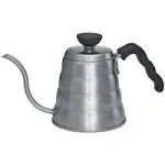 Hario V60 Buono Coffee Drip Kettle with Easy-Grip Handle (700mL, Silver)