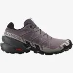 Women's Speedcross 6 Trail Running Shoes - Moonscape/ Black/ Ashes of Roses