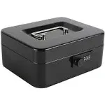 xydled Steel Cash Box Safe With Combination Lock,Money Safe Box With Removable Coin Tray