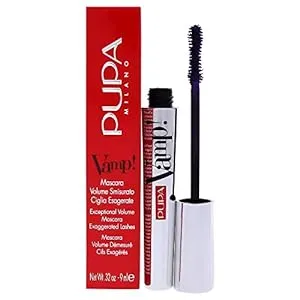 PUPA Milano Vamp! Mascara - For Voluminous And Dramatic Eyelashes - Max Lengthening And Defining Formula Adds Impact - Boost Your Eye Allure With Long, Thick Lashes - 400 Amethyst Violet - 0.32 Oz