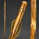 55" Handcrafted American Hardwood Walking Stick for Men and Women, Made in The USA