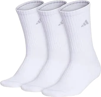 adidas Women's Cushioned Crew Socks with Arch Compression (3 Pairs)