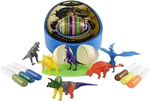 The Eggmazing Egg Decorator The DinoMazing Dinosaur Egg and Year-Round Egg Decorator Kit - Egg Decorating Spinner Arts and Crafts Activity - Includes Mystery Dino Eggs with Non-Toxic Slime and Markers