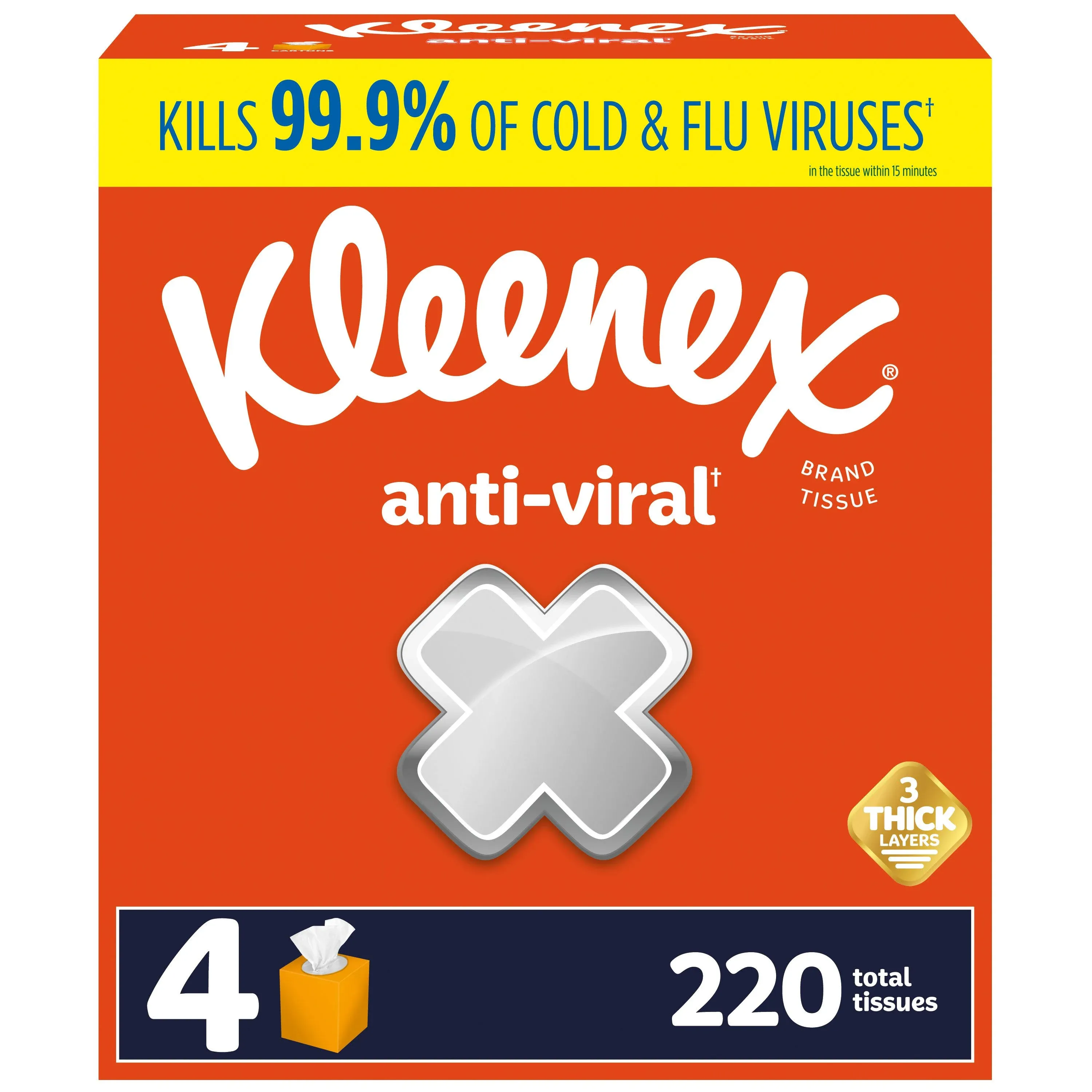 Kleenex Anti-Viral Facial Tissue