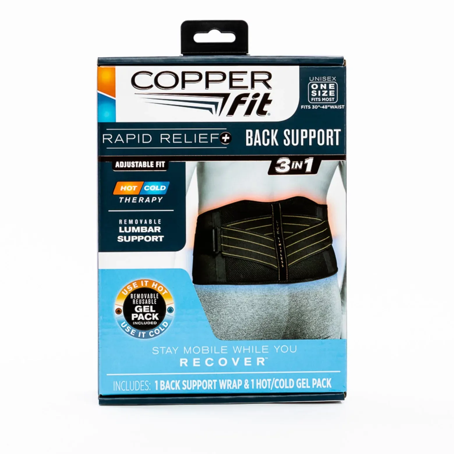 Copper Fit Rapid Relief Back Support