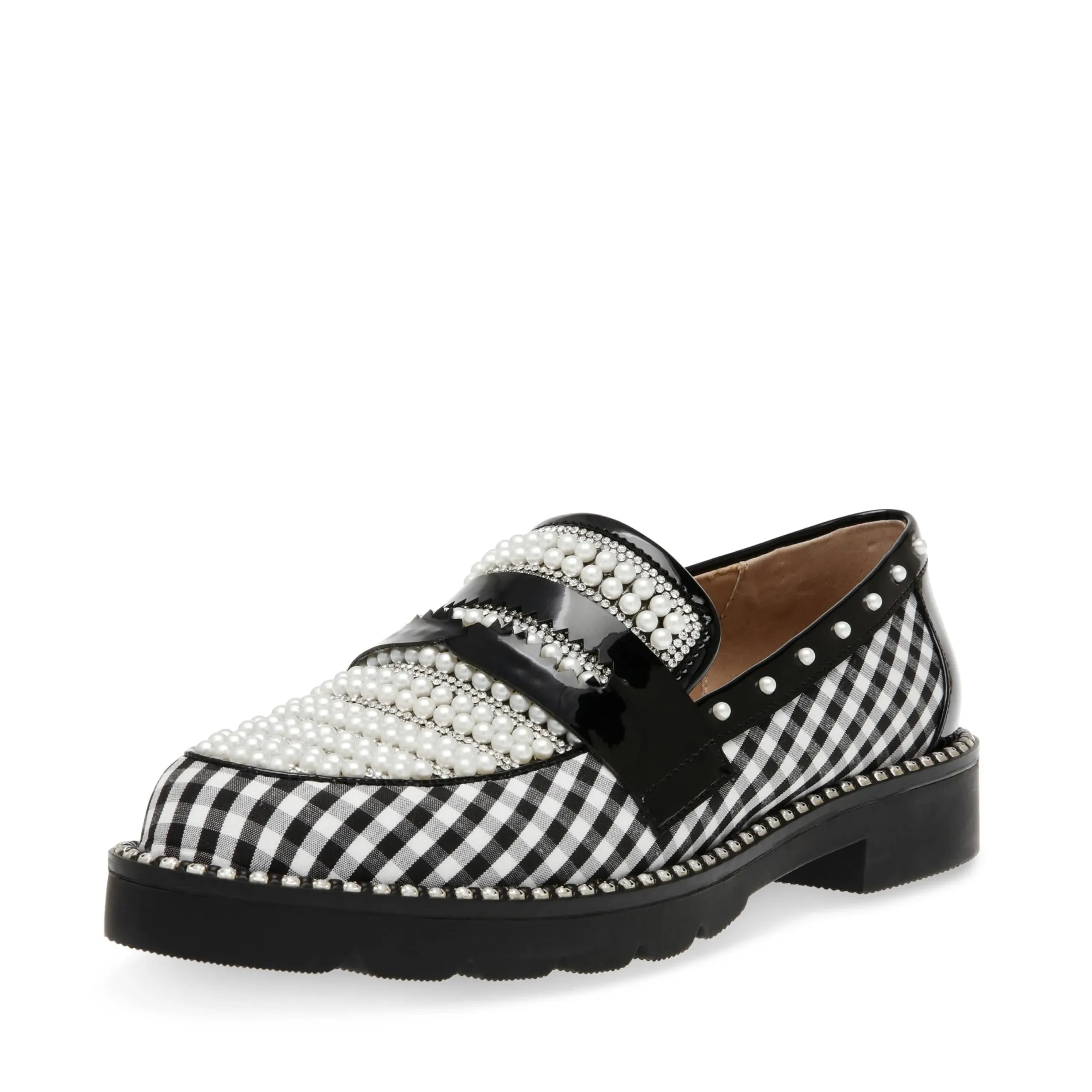 Darian Black/White Multi Loafers | Women's Shoes | Betsey Johnson