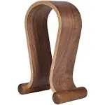 Samdi Wooden Headphone Stand Mount Holder Headset Hanger Suitable All Headphone Size in Brown Walnut