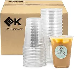 16 oz Clear Coffee Cups Clear Plastic Cups