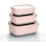 Leak Proof Stainless Steel Lunch Snack Containers Set Ideal For Educational Sett