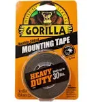 Gorilla Heavy Duty Mounting Tape, Black, 1 x 60-In.