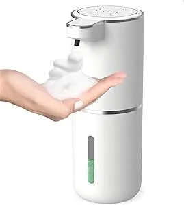 Automatic Soap Dispenser.12.8Oz Wall Mounted Touchless Foaming Soap Dispenser for Bathroom Countertop,4-Level Adjustable Foam Volume Waterproof Hand soap Dispenser for Home,Kitchen