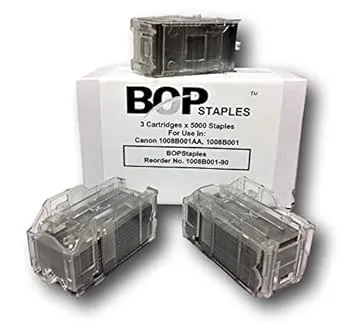 BOPStaples Brand Compatible for Canon 1008B001AA, 1008B001 Staples, Staple Cartridge Refills (3 Cartridges x 5000)