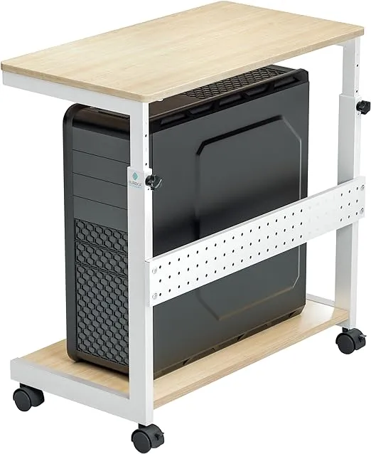 Eureka Ergonomic Mobile Height Adjustable CPU Cart