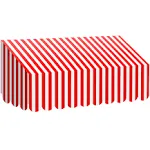 Red & White Stripes Awning