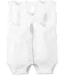 Noworodek - Body z krótkim rękawem 5-pak Biały - Size: 86 (12-18M) - H&M