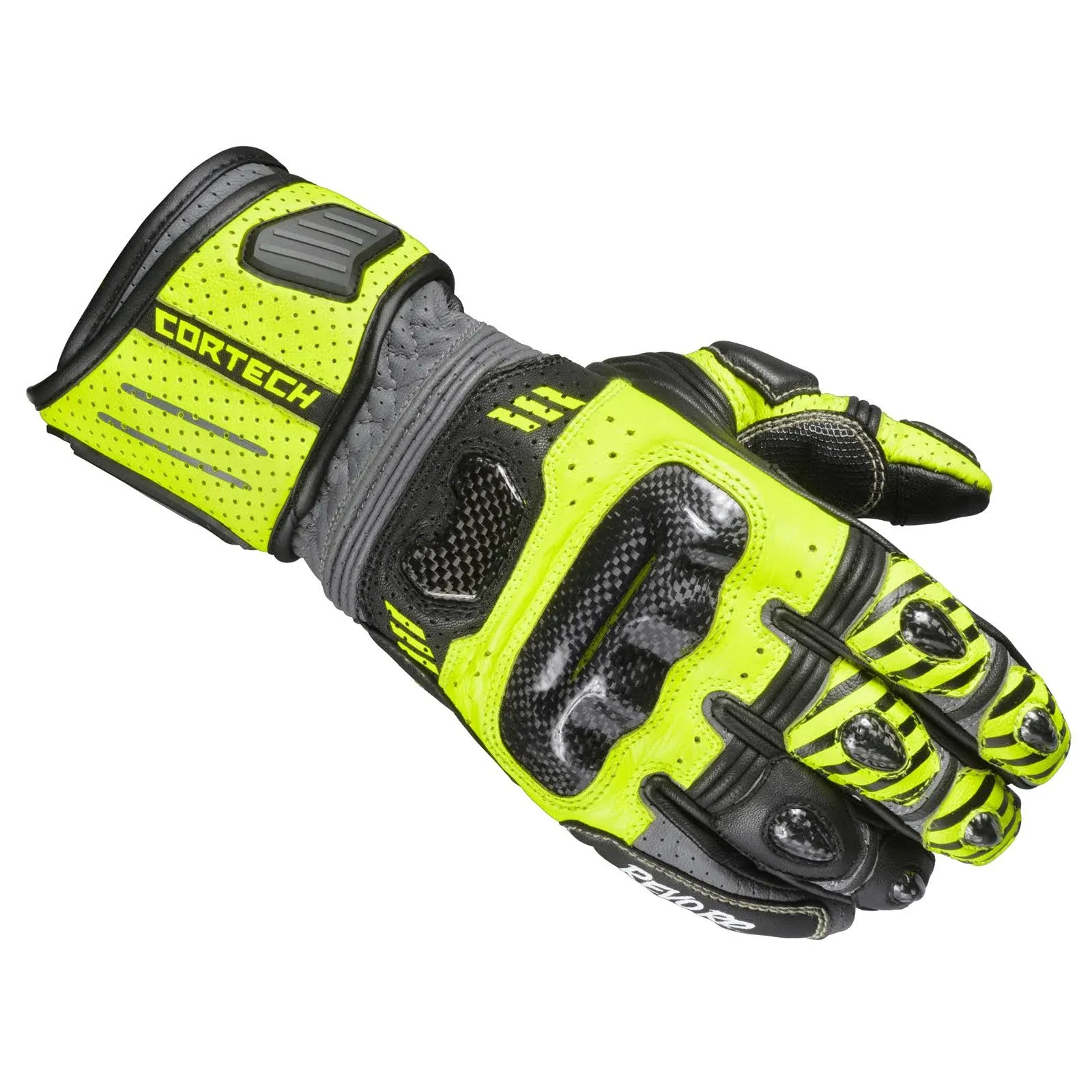 Cortech Revo Sport RR Men&#039;s Gloves - Black/White - CLOSEOUT 8393-0109-07