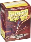 Dragon Shield (100) Matte Sleeves Crimson