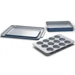 Caraway Home Ceramic 5-Piece Bakeware Set - Sage