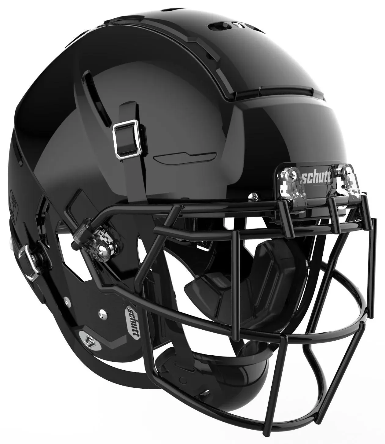 Schutt F7 VTD Collegiate Adult Football Helmet w/ Cage - Black