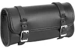 Willie & Max Universal Oval Leather Tool Bag (11 in L x 5.5 in W x 4 in H) - Black