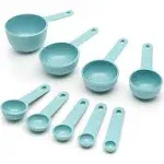 KitchenAid Universal Measuring Cup and Spoon Set, 9 Piece Color: Aqua