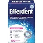 Efferdent Complete Clean Anti-bacterial 102 Tabs